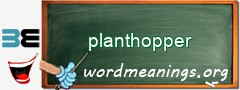 WordMeaning blackboard for planthopper